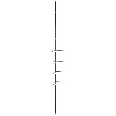 HI Doucherek - telescopische stang - 4-laags - metaal - 145 tot 250 cm - badkamer rek