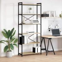 Boekenkast Sonoma eiken 80 x 30 x 188 cm Bewerkt hout
