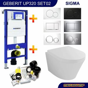 Up320 Toiletset 02 Vesta Met Sigma Drukplaat Aqua Splash