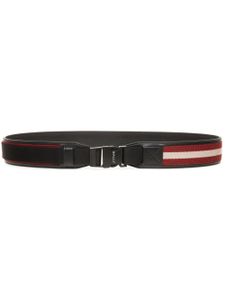Bally ceinture Tobyn à rayures - Noir