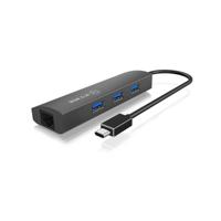 ICY BOX USB-C (USB 3.2 Gen 2) multiport hub 4 poorten Antraciet