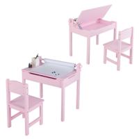 Kindertafel met Stoel Sensorische Tafelset voor Kinderen met Opbergruimte en Papierrolhouder voor Tekenen Leren & Spelen