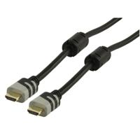 HQ HDMI/HDMI, 1.5m HDMI kabel 1,5 m HDMI Type A (Standaard) Zwart