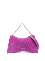 Karl Lagerfeld sac porté épaule K/Seven Element en daim - Violet