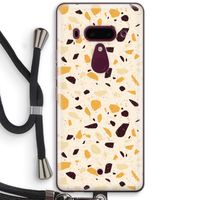 Terrazzo N°13: HTC U12+ Transparant Hoesje met koord