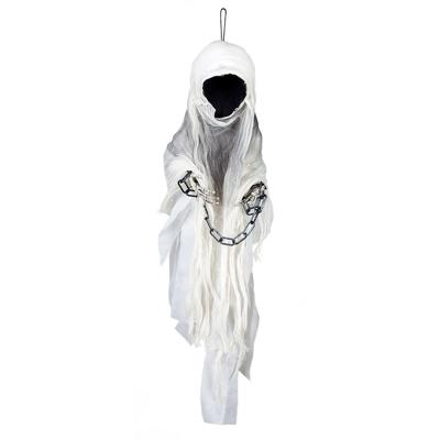 Horror decoratie spook/geest zonder gezicht pop - 100 cm - Halloween