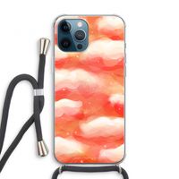 Lichte Wolken: iPhone 12 Pro Transparant Hoesje met koord