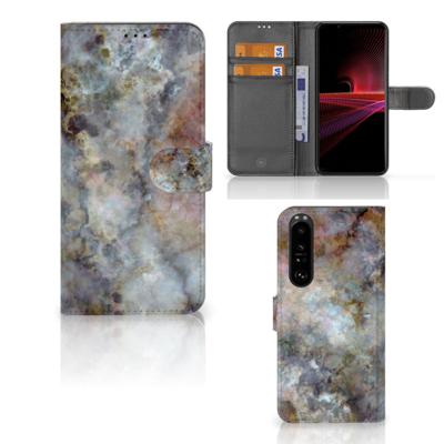 Sony Xperia 1 III | Bookcase | Marmer Grijs