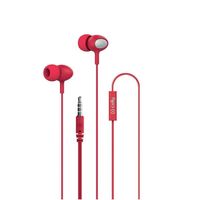 Celly oordopjes UP500 In Ear 3,5 mm audiojack 120 cm rood - thumbnail