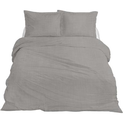 Ten Cate Linnen Lits-Jumeaux Dekbedovertrek 240x220/220 cm Lichtgrijs