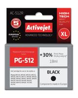 Activejet AC-512R inkt (vervanging voor Canon PG-512; Premium; 18 ml; zwart)
