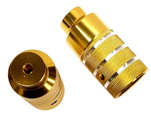 Hzb Asverlengers/pegs Freestyle 110 mm staal goud 2 stuks