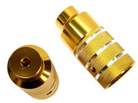 Hzb Asverlengers/pegs Freestyle 110 mm staal goud 2 stuks - thumbnail