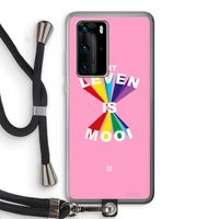 Het Leven Is Mooi: Huawei P40 Pro Transparant Hoesje met koord
