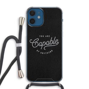Capable: iPhone 12 Transparant Hoesje met koord