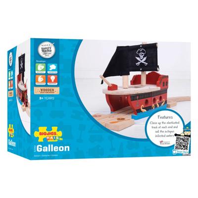 Bigjigs houten rails - piratenschip