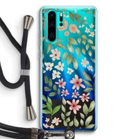 Botanical sweet flower heaven: Huawei P30 Pro Transparant Hoesje met koord
