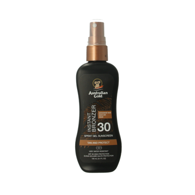 Australian Gold Spray gel met bronzer SPF30 100 Milliliter