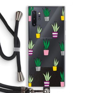 Sanseveria: Samsung Galaxy Note 10 Plus Transparant Hoesje met koord
