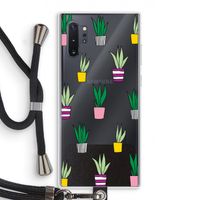 Sanseveria: Samsung Galaxy Note 10 Plus Transparant Hoesje met koord