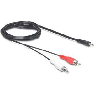 Delock 84212 Kabel Audio 3,5 mm stereo jack male > 2 x RCA male 5 m