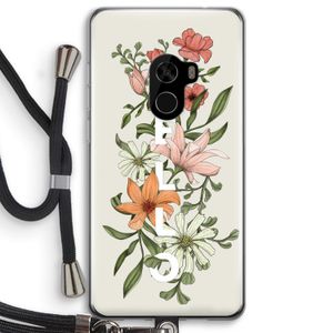 Hello bloemen: Xiaomi Mi Mix 2 Transparant Hoesje met koord