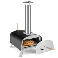 Draagbare Pizzaoven voor Buiten Pizzaoven met 33cm Vuurvaste Steen Pizzaoven voor Tuin en Binnenplaats