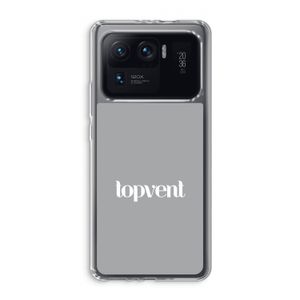 Topvent Grijs Wit: Xiaomi Mi 11 Ultra Transparant Hoesje