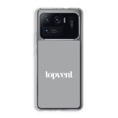 Topvent Grijs Wit: Xiaomi Mi 11 Ultra Transparant Hoesje