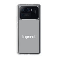 Topvent Grijs Wit: Xiaomi Mi 11 Ultra Transparant Hoesje