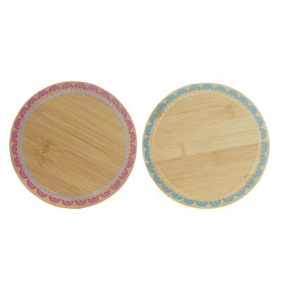 Placemat DKD Home Decor Boho 20 x 20 x 1 cm Turkoois Kastanjebruin Koloniaal