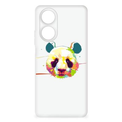 OPPO A58 4G Telefoonhoesje met Naam Panda Color OPPO A58 4G Telefoonhoesje met Naam Panda Color
