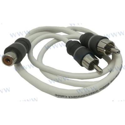JLM-XMD-WHTAICY-1F2M - JLAUDIO KABEL "en" ADAPTER 1 VROUWELIJK NAAR 2