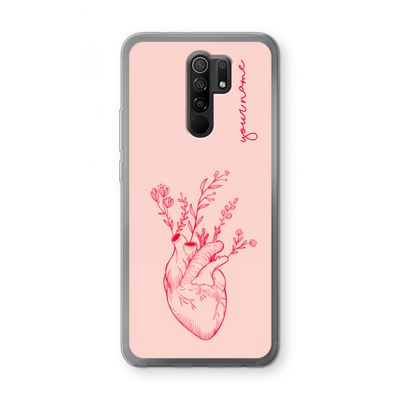 Blooming Heart: Xiaomi Redmi 9 Transparant Hoesje