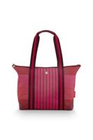 Pip Studio Tilda Tote Bag Medium Streep Roze Pip Studio Tilda Tote Bag Medium Streep Roze