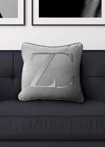 Kussenhoes ZC collection – Velvet & 100% Katoen – Grijs/ Zilver – 50×50