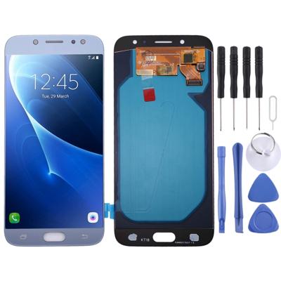 OLED-materiaal LCD-scherm en digitizer volledige assemblage voor Galaxy J7 (2017) J730F/DS J730FM/DS (blauw)