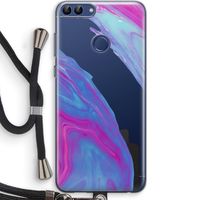 Zweverige regenboog: Huawei P Smart (2018) Transparant Hoesje met koord