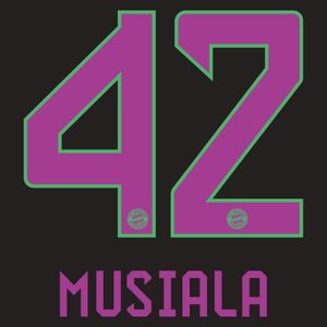 Musiala 42 (Officiële Bayern München Away Bedrukking 2023-2024)