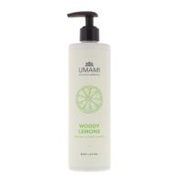 Umami Exclusive Cosmetics Woody Lemons Body Lotion Bergamot & Cedar Scented 400ml