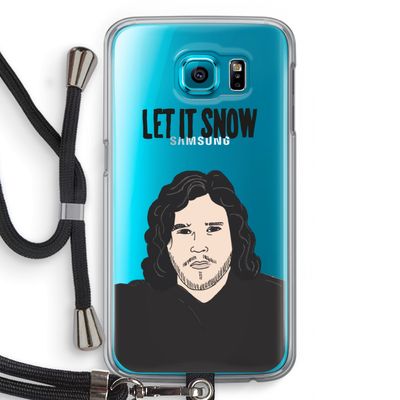 Let It Snow: Samsung Galaxy S6 Transparant Hoesje met koord