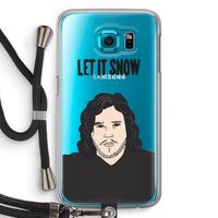 Let It Snow: Samsung Galaxy S6 Transparant Hoesje met koord