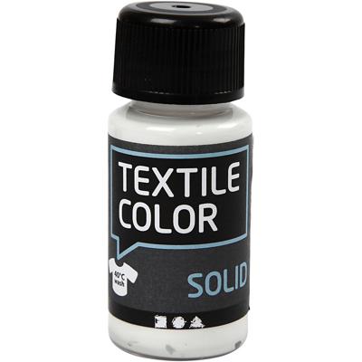 Creativ Company Textielkleur, dekkend, wit, 50 ml/ 1 fles