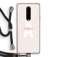 Strawberry Milkshake: OnePlus 8 Transparant Hoesje met koord
