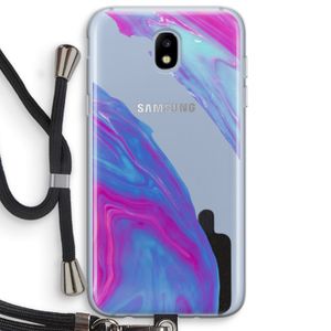 Zweverige regenboog: Samsung Galaxy J5 (2017) Transparant Hoesje met koord