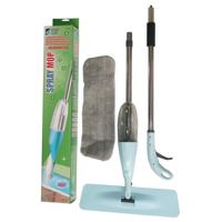 Benson Vloerwisser met spray - blauw - mop - dweil - microvezel - draaibare kop