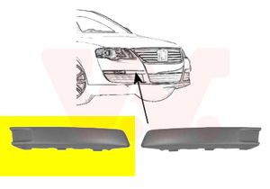 Plaat, bumper VAN WEZEL, Inbouwplaats: Rechts voor, u.a. für VW