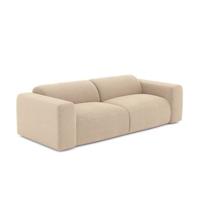 4-zits beige ribfluwelen bank 240cm