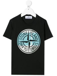 Stone Island Junior t-shirt à logo - Noir