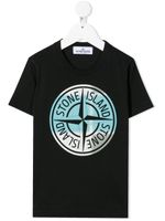 Stone Island Junior t-shirt à logo - Noir